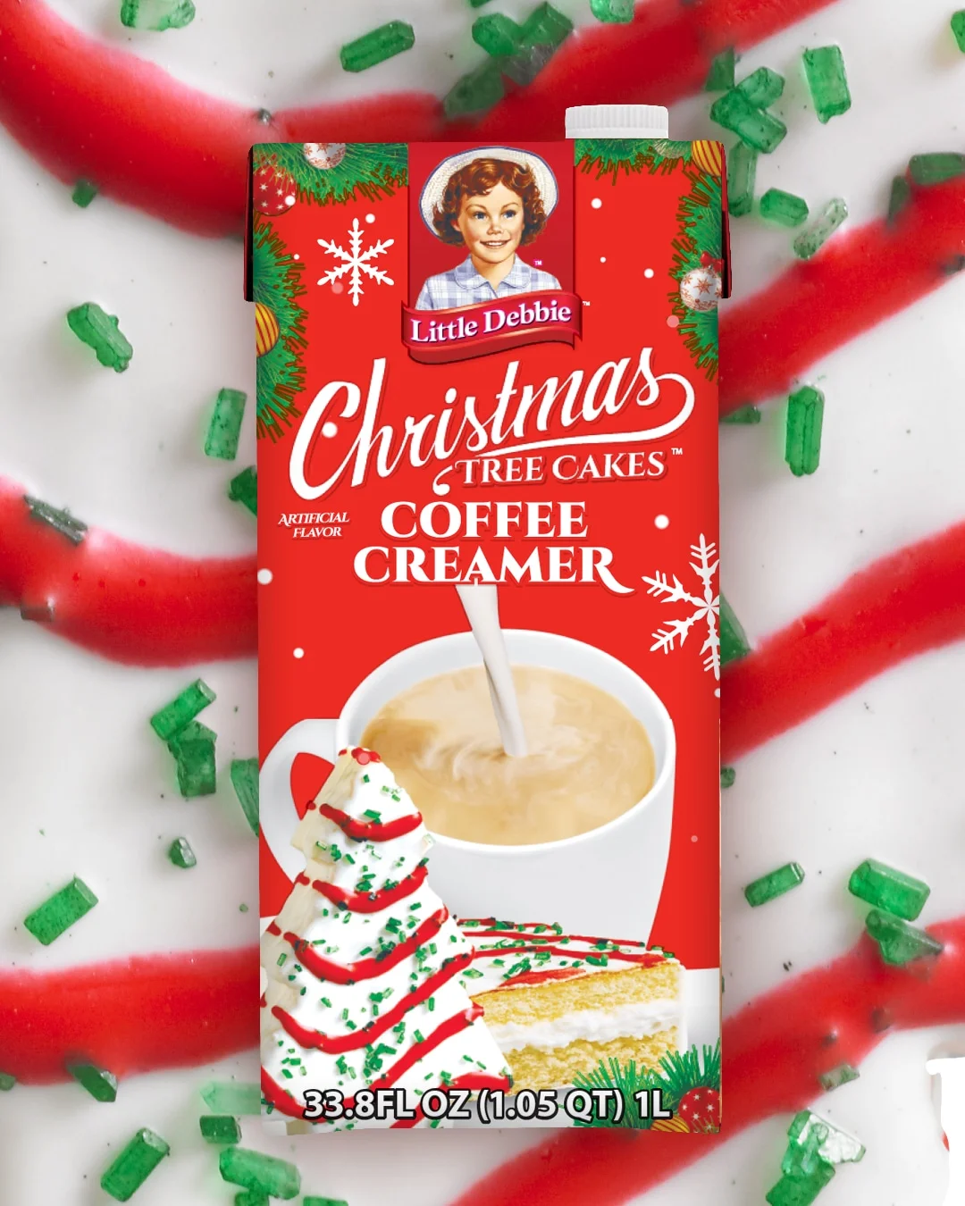 Little Debbie’s Christmas Tree Cake creamer