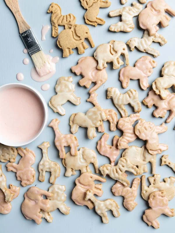 Iced Animal Cracker Cookies